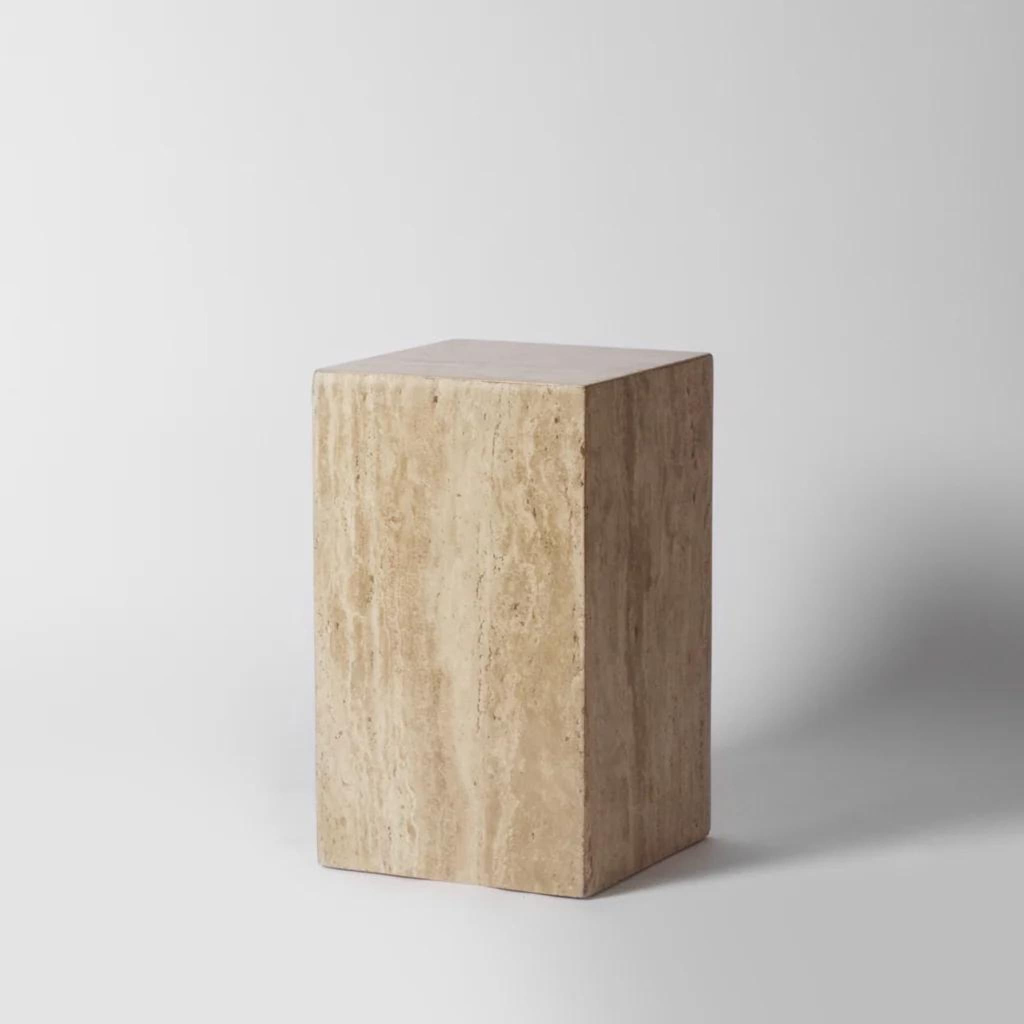 Terra Side Table — Travertine