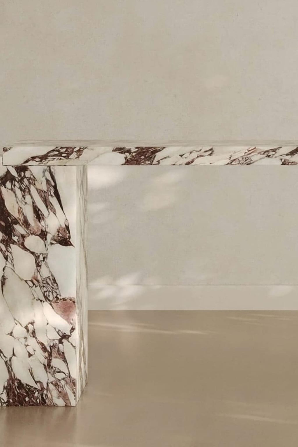 Viola Console Table — Calacatta Viola Marble