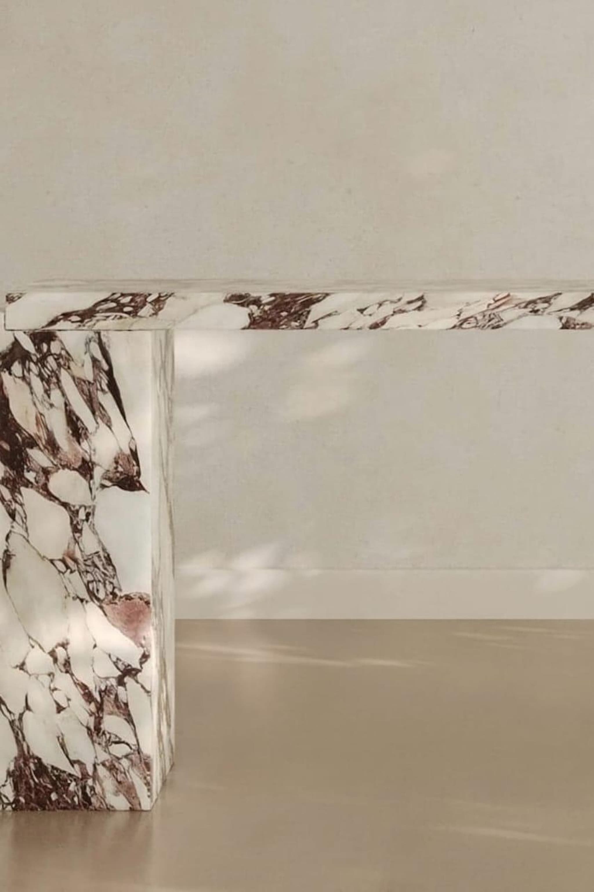 Viola Console Table — Calacatta Viola Marble