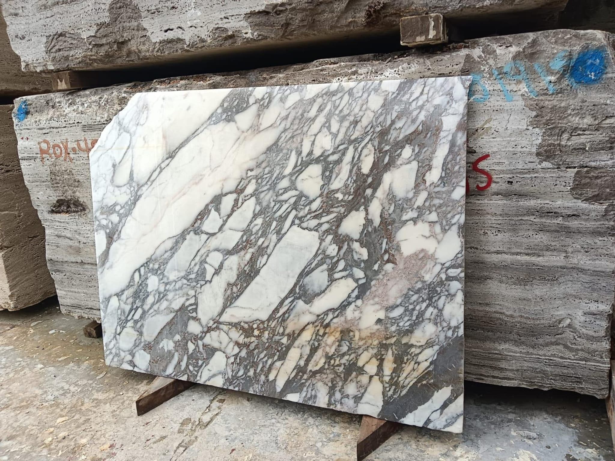 Viola Console Table — Calacatta Viola Marble