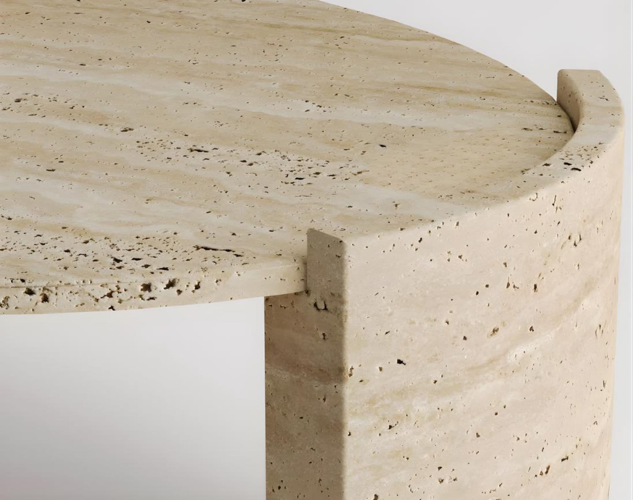 Tevere Dining Table — Travertine