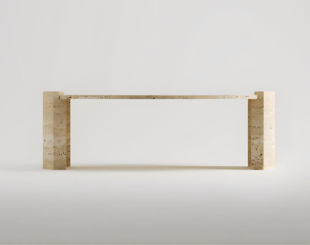 Tevere Dining Table — Travertine