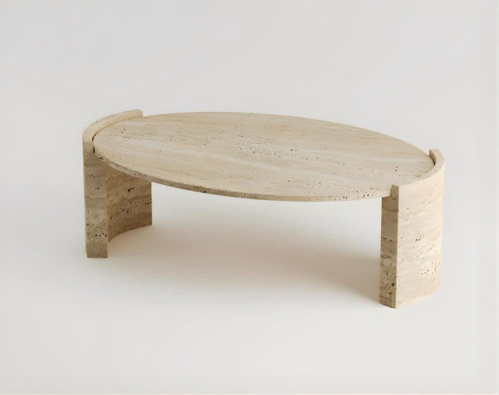 Tevere Dining Table — Travertine