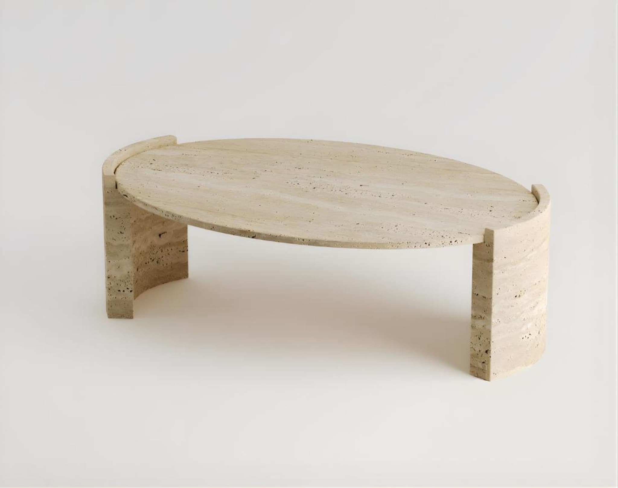 Tevere Dining Table — Travertine