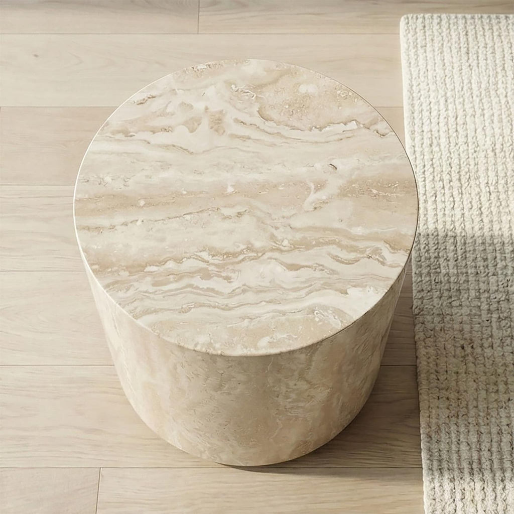 Roma Coffee Table — Travertine