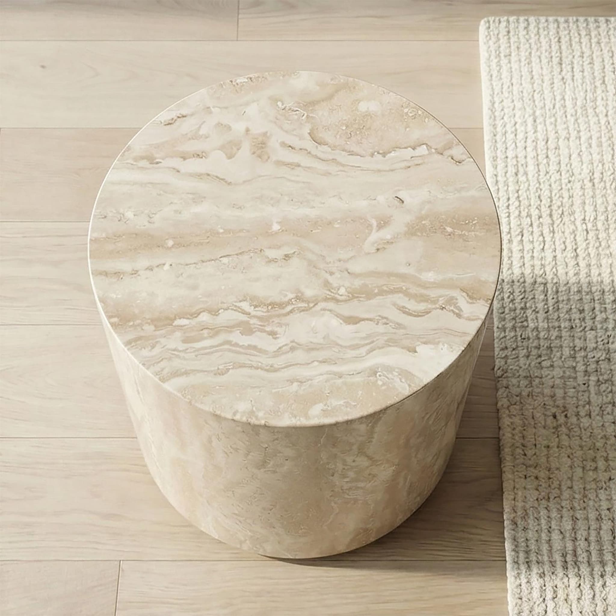 Roma Coffee Table — Travertine