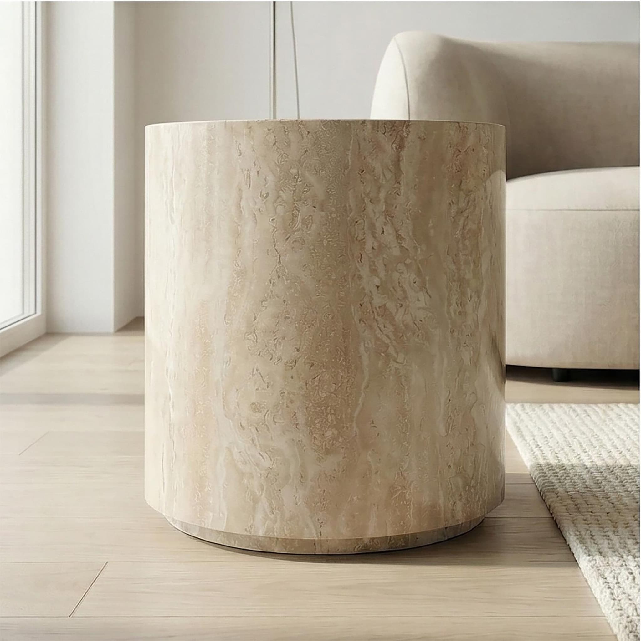 Roma Coffee Table — Travertine