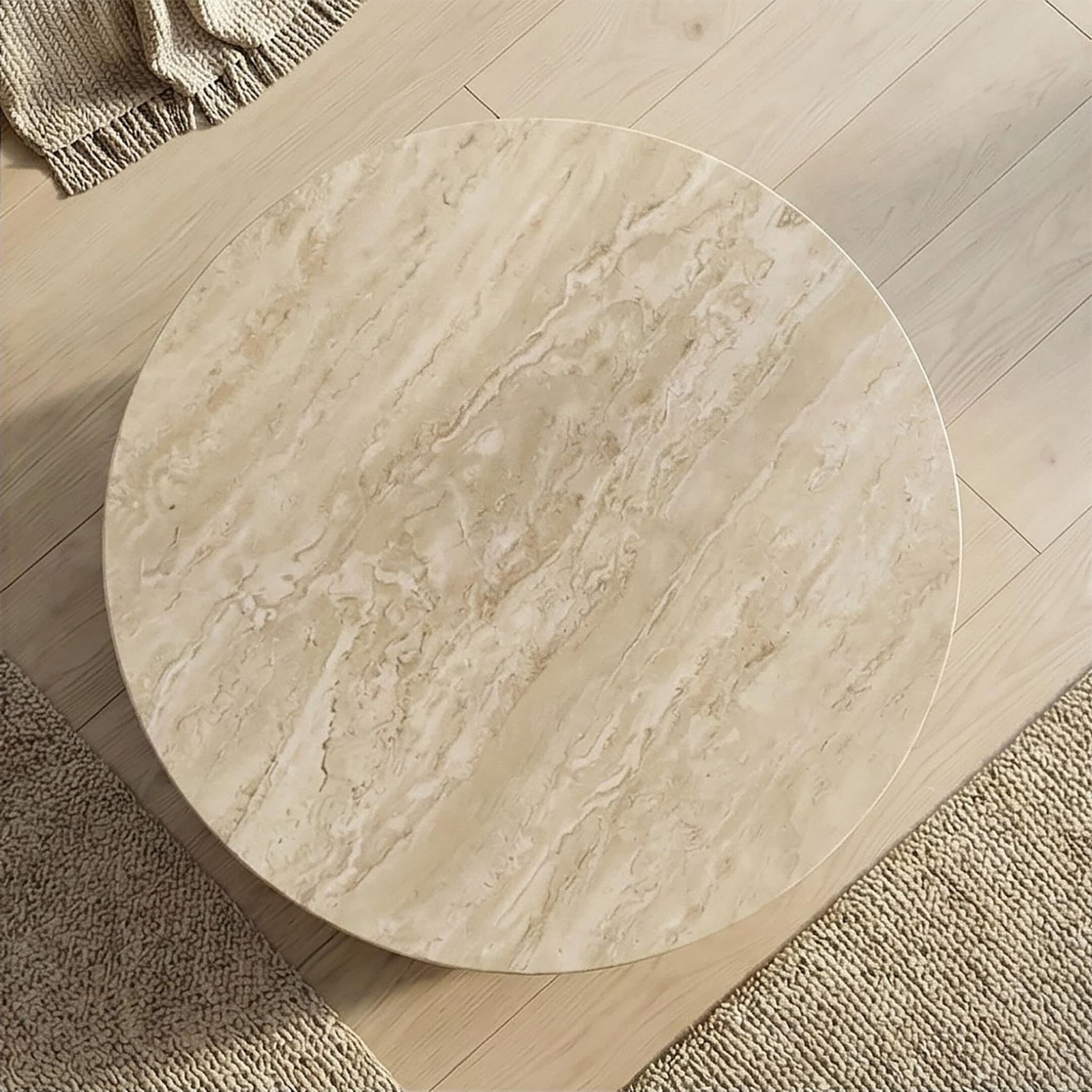 Roma Coffee Table — Travertine