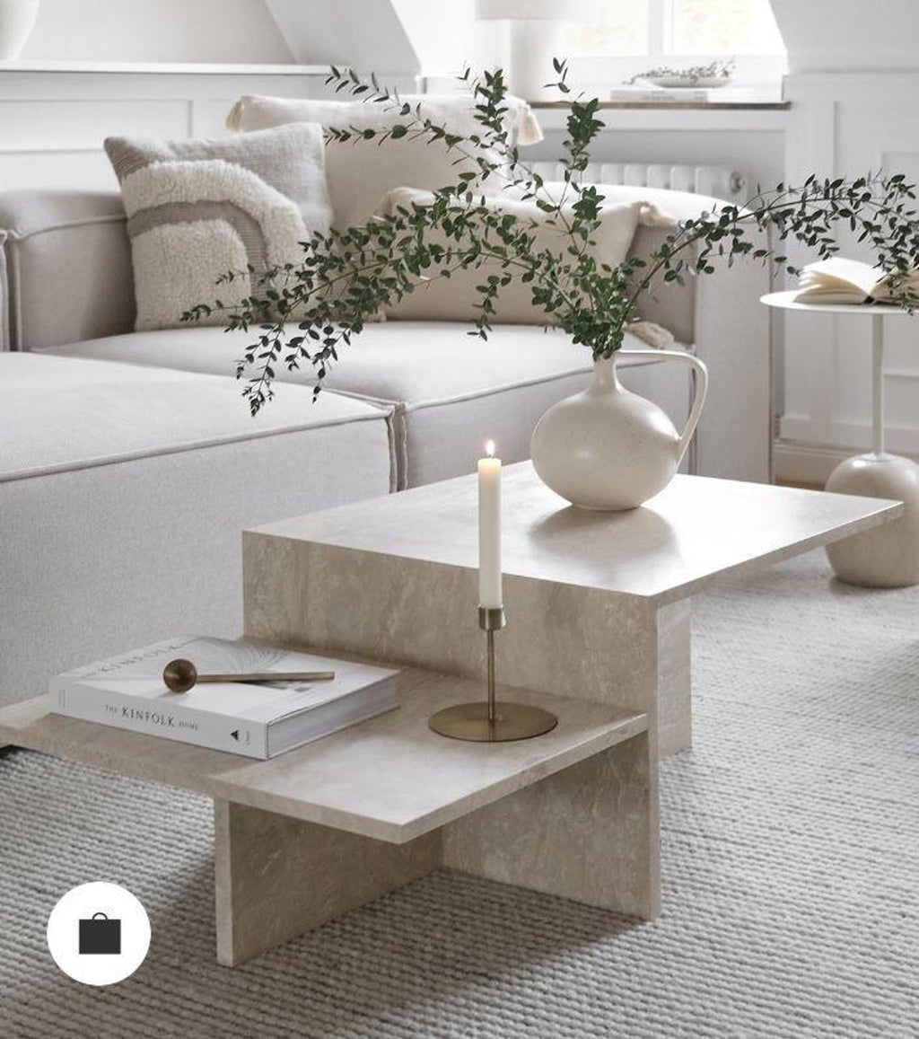 Siena Coffee Table — Travertine