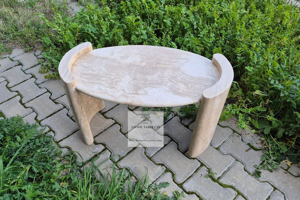 Livia Coffee Table — Travertine