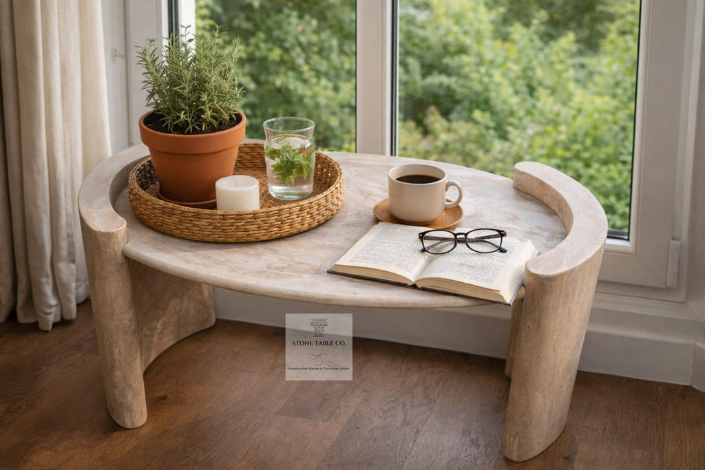 Livia Coffee Table — Travertine