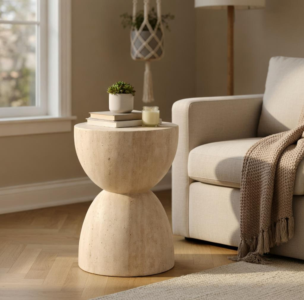 Troia Accent Piece — Light Travertine