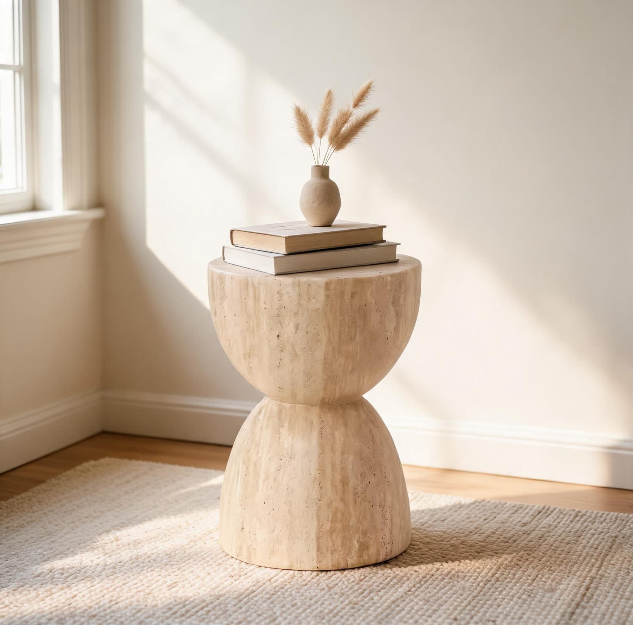 Troia Accent Piece — Light Travertine