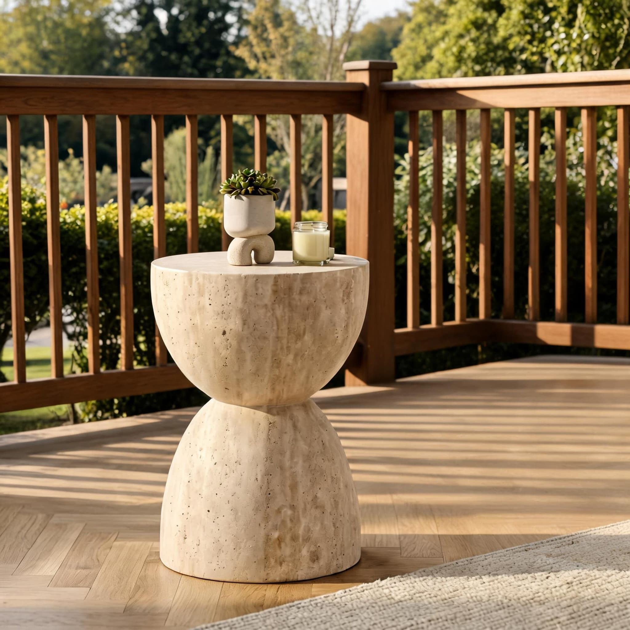 Troia Accent Piece — Light Travertine