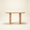 Arco Console Table — Travertine