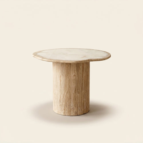 Giada Coffee Table — White Travertine — Solo