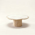 Giada Coffee Table in White Travertine, Solo