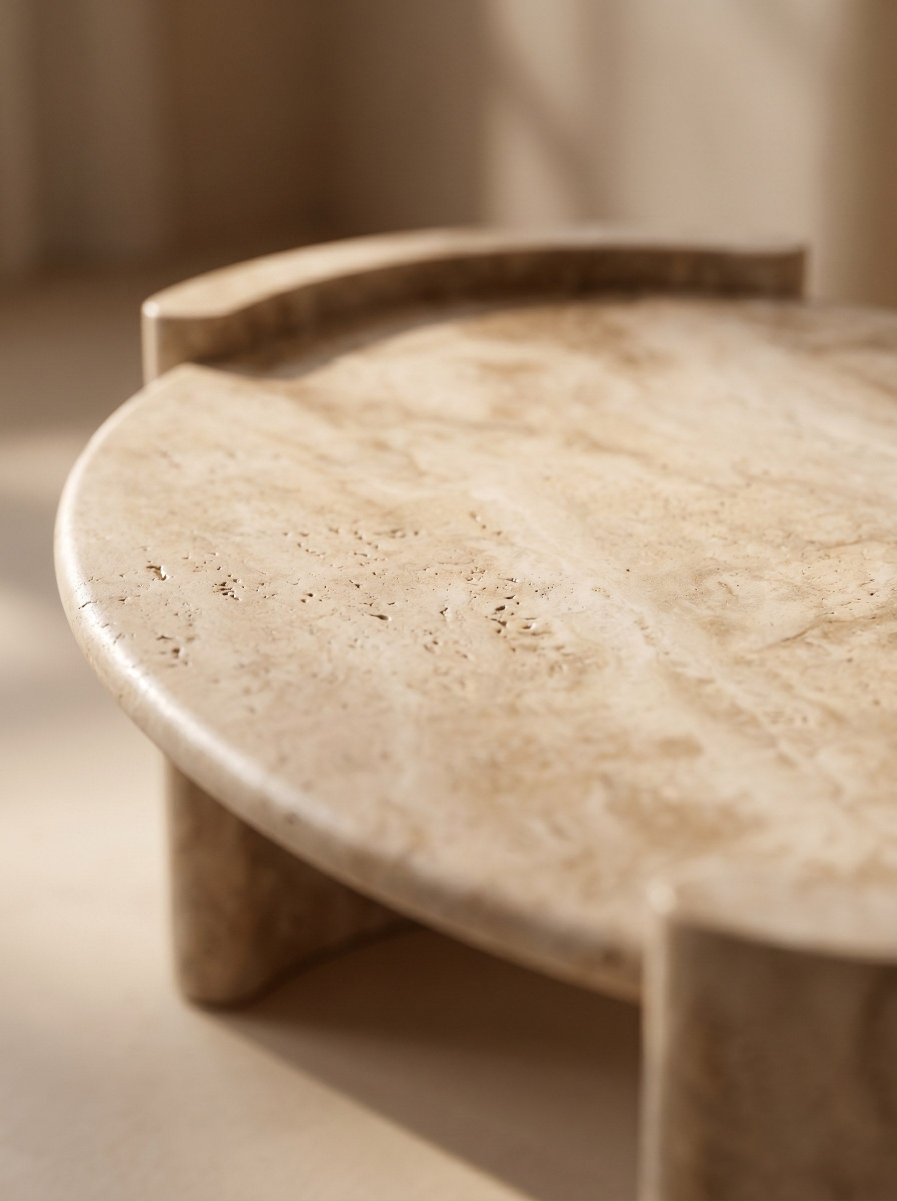 Livia Coffee Table in Travertine
