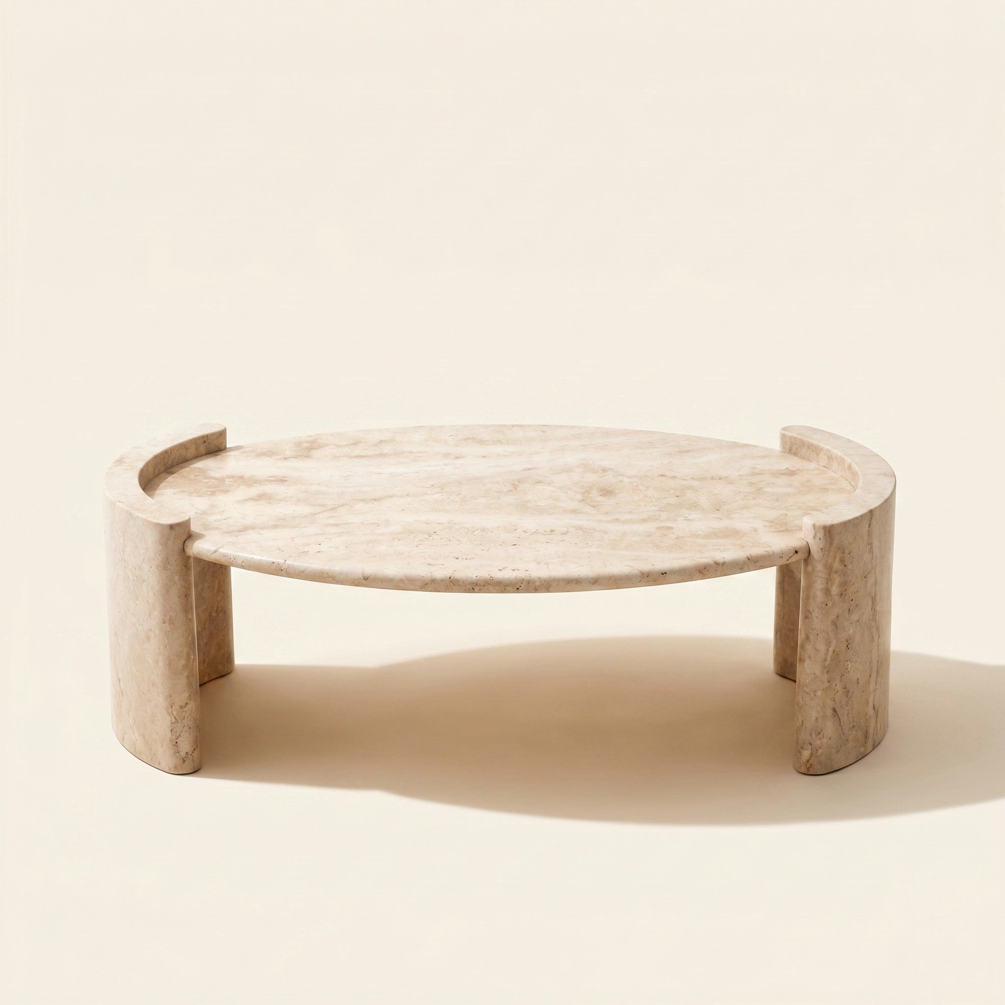 Livia Coffee Table in Travertine