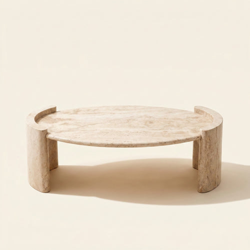 Livia Coffee Table in Travertine