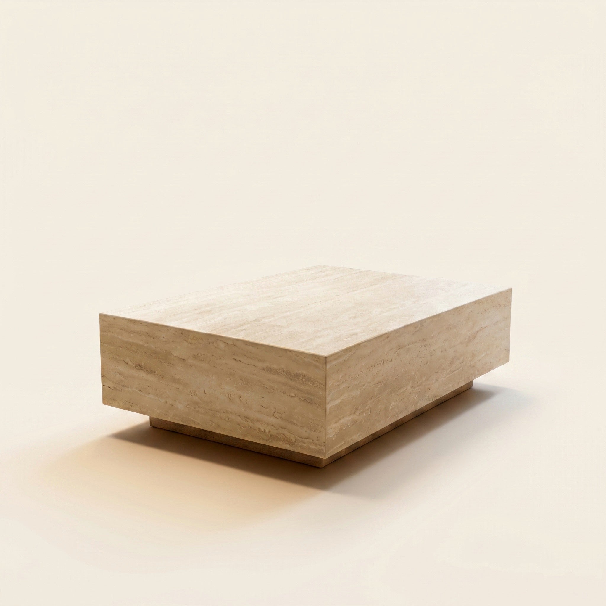 Luna Coffee Table in Travertine