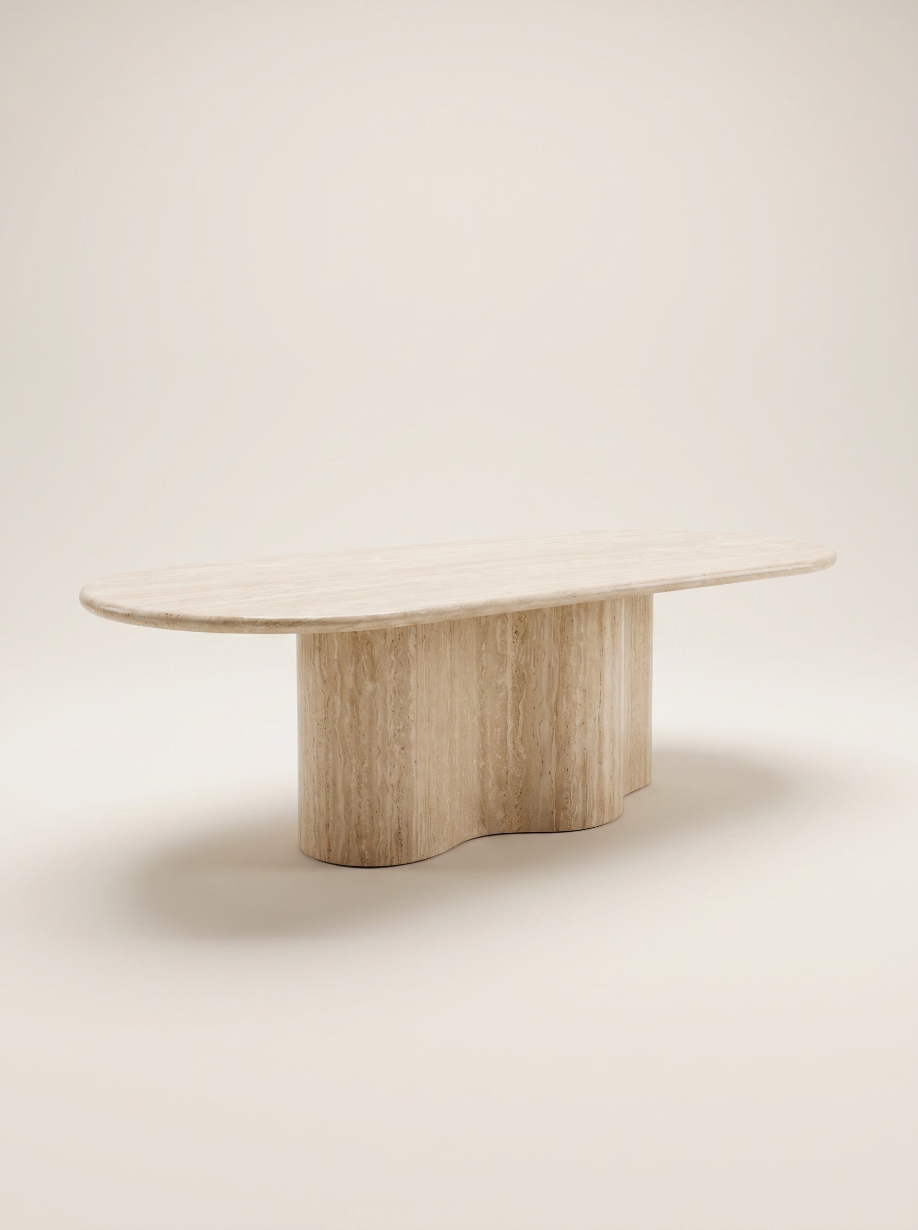 Marea Dining Table in Travertine