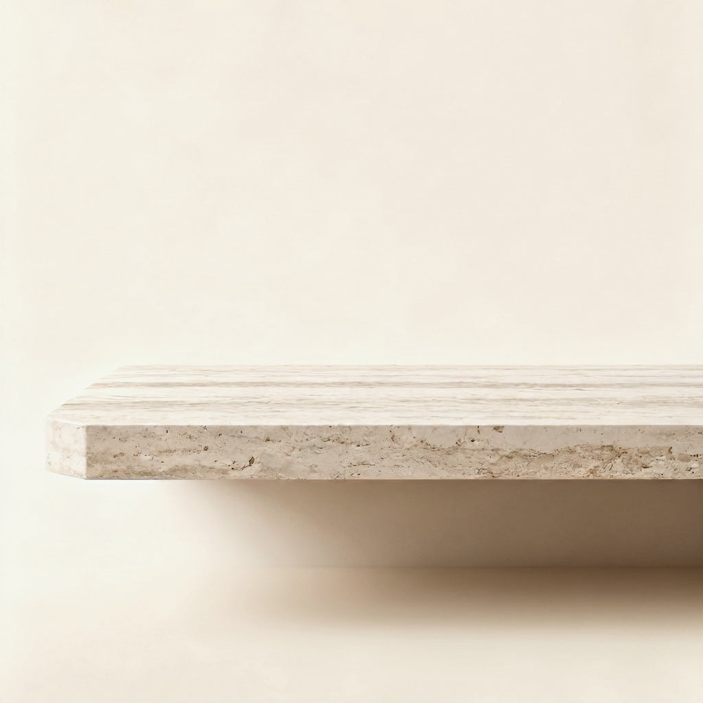 Nuvola Floating Shelf — Travertine