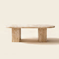 Ovale Dining Table — Travertine