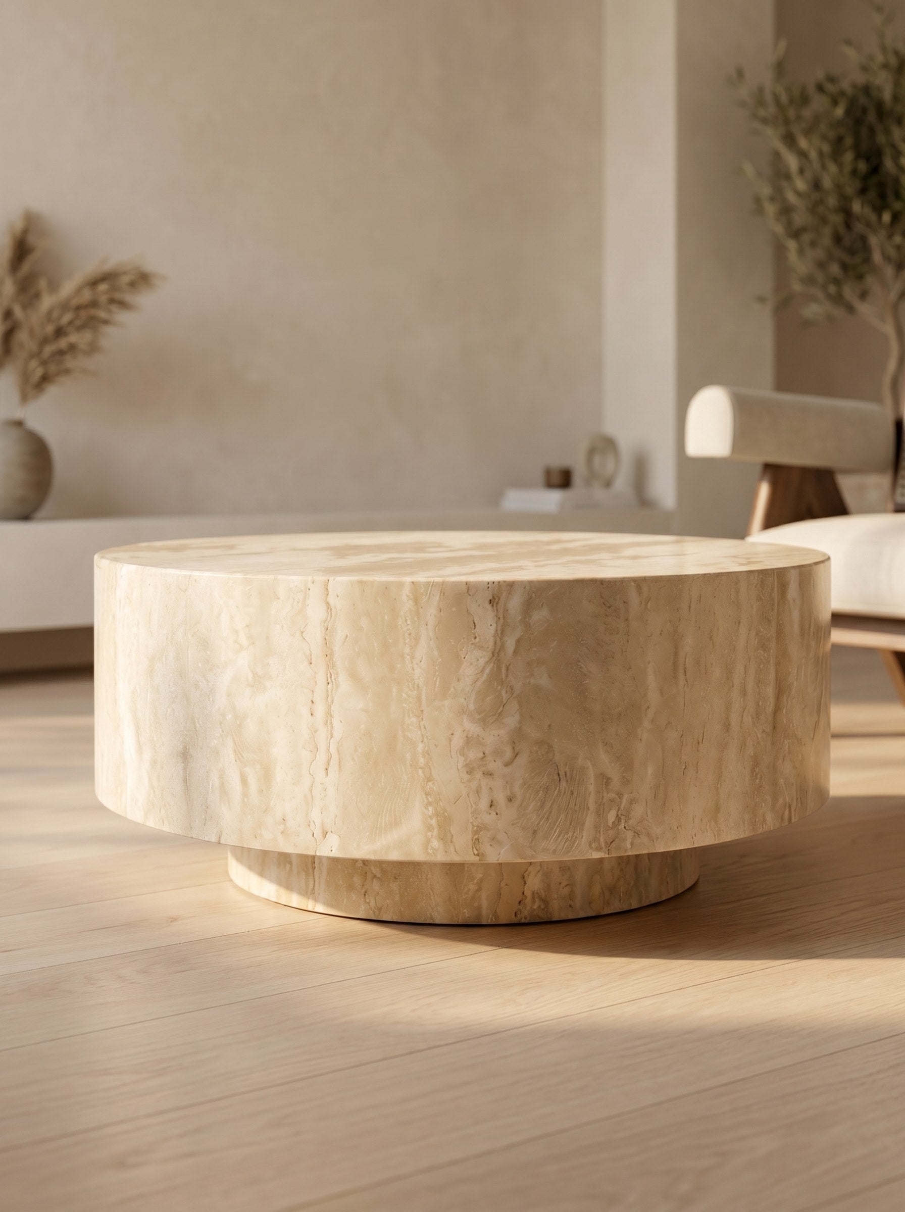 Roma Coffee Table in Travertine