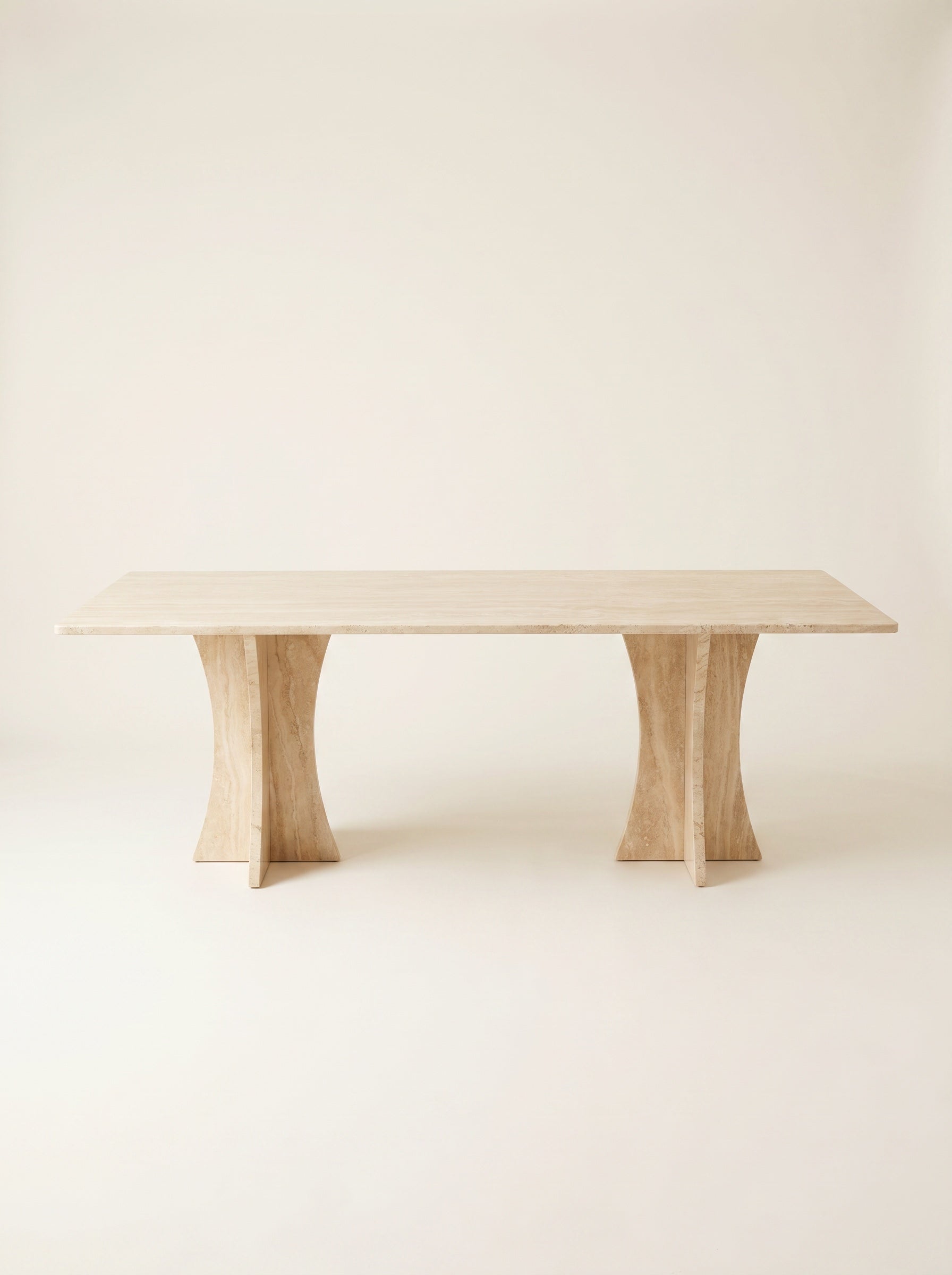 Sella Dining Table in Travertine, 2.40 m