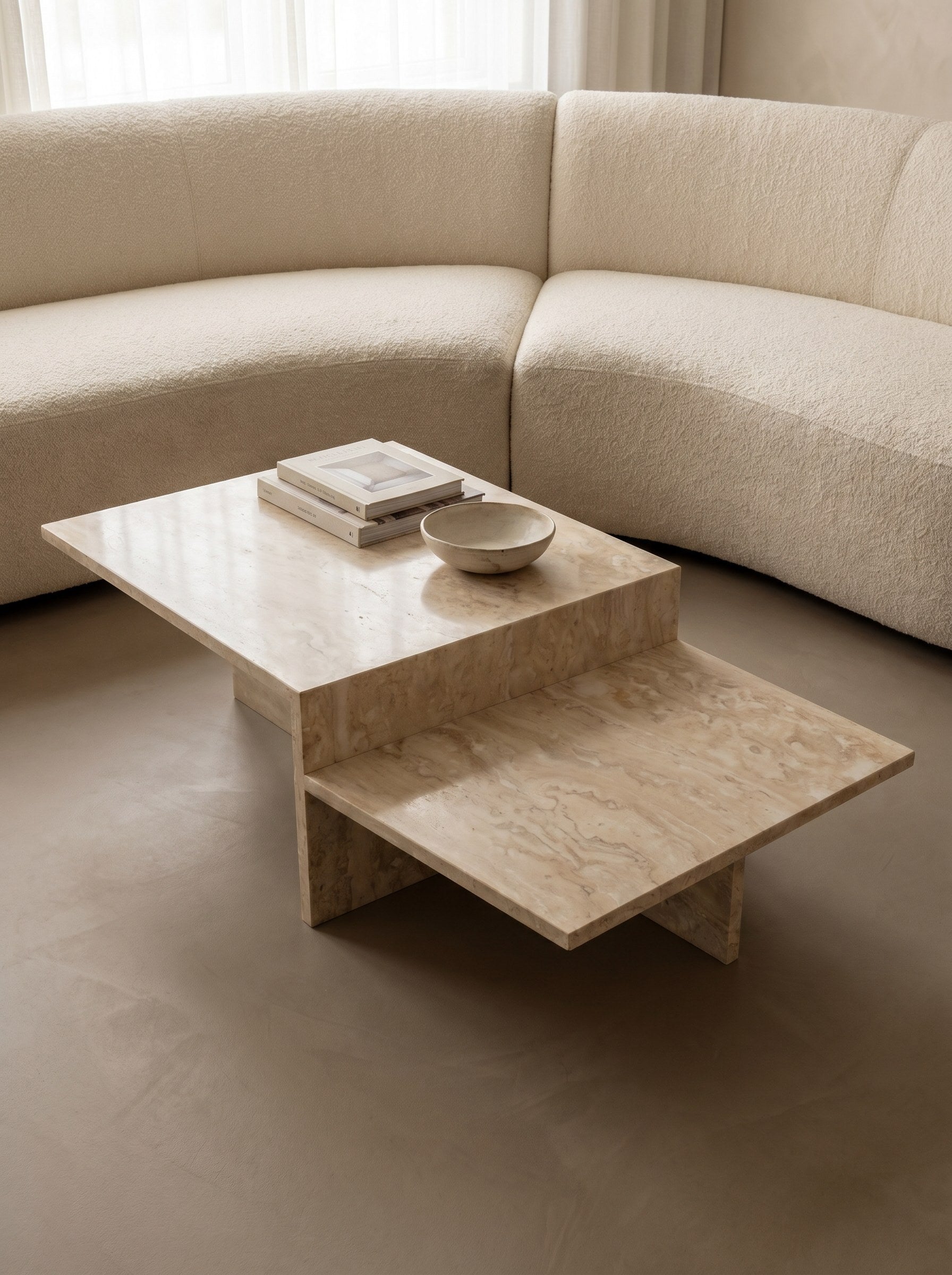 Siena Coffee Table in Travertine