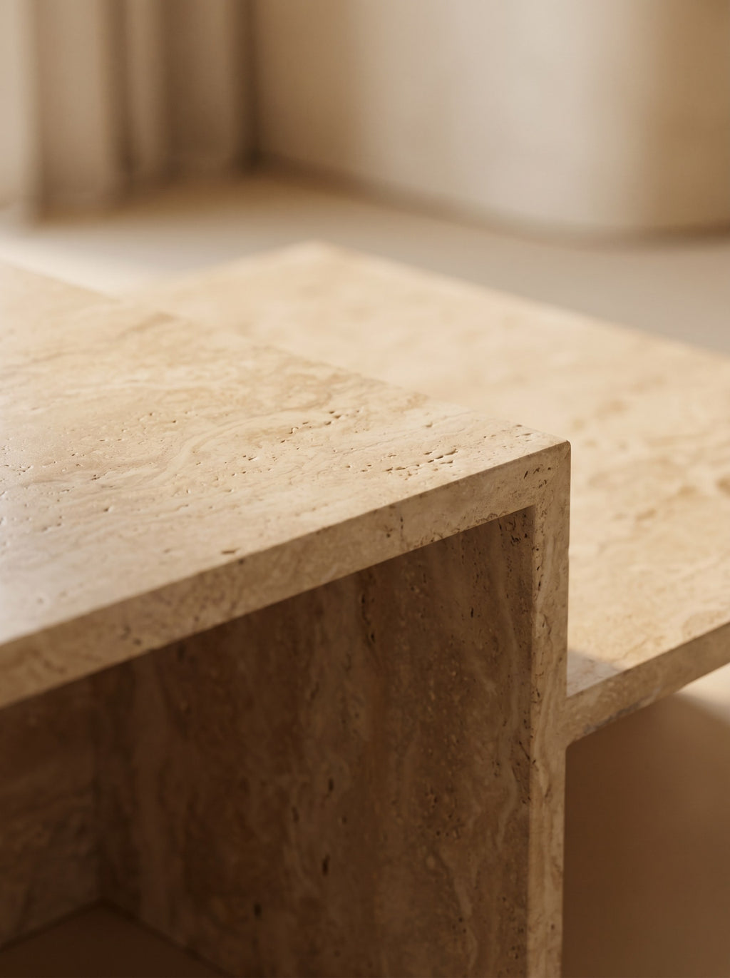 Siena Coffee Table in Travertine