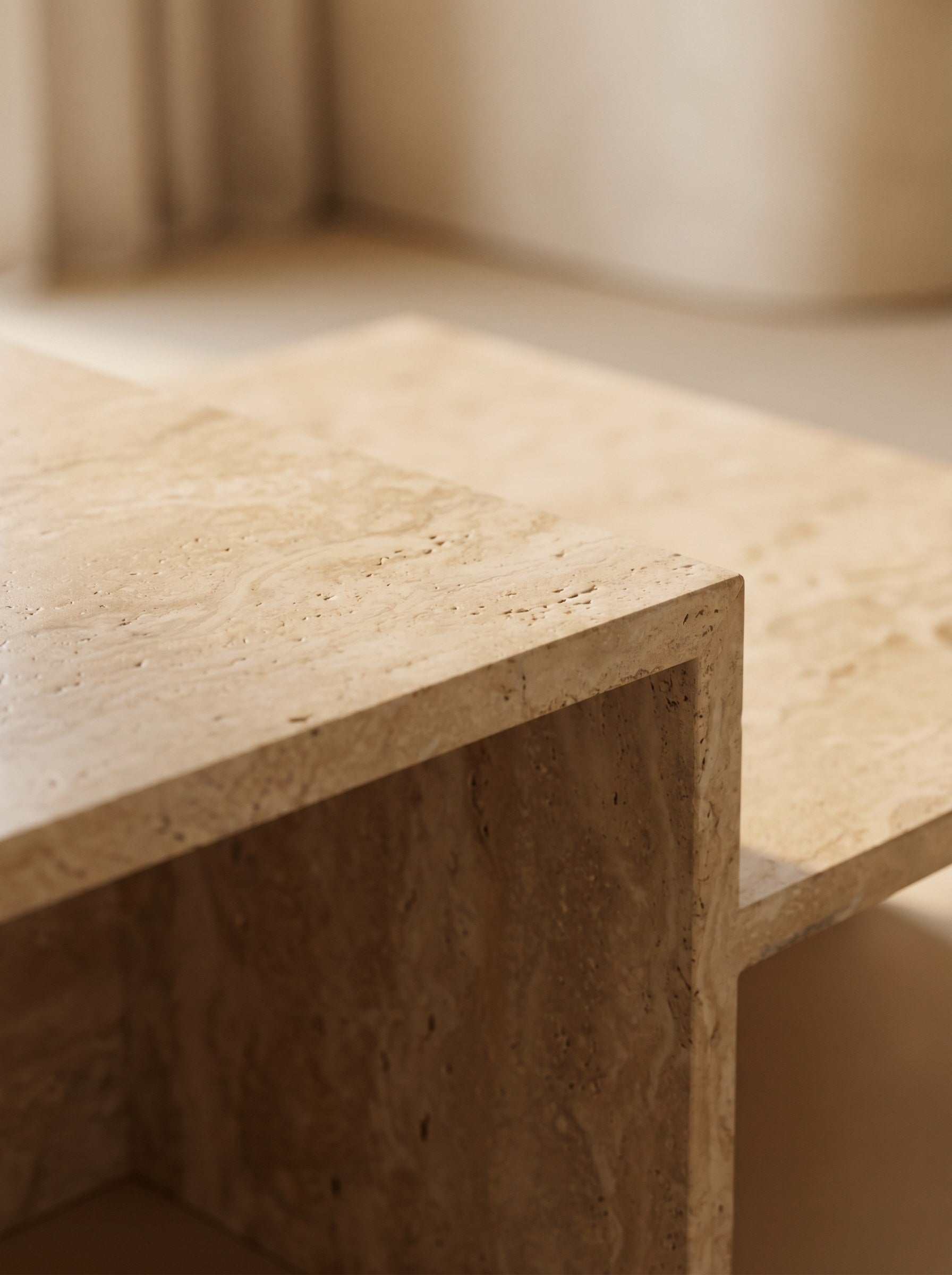 Siena Coffee Table in Travertine