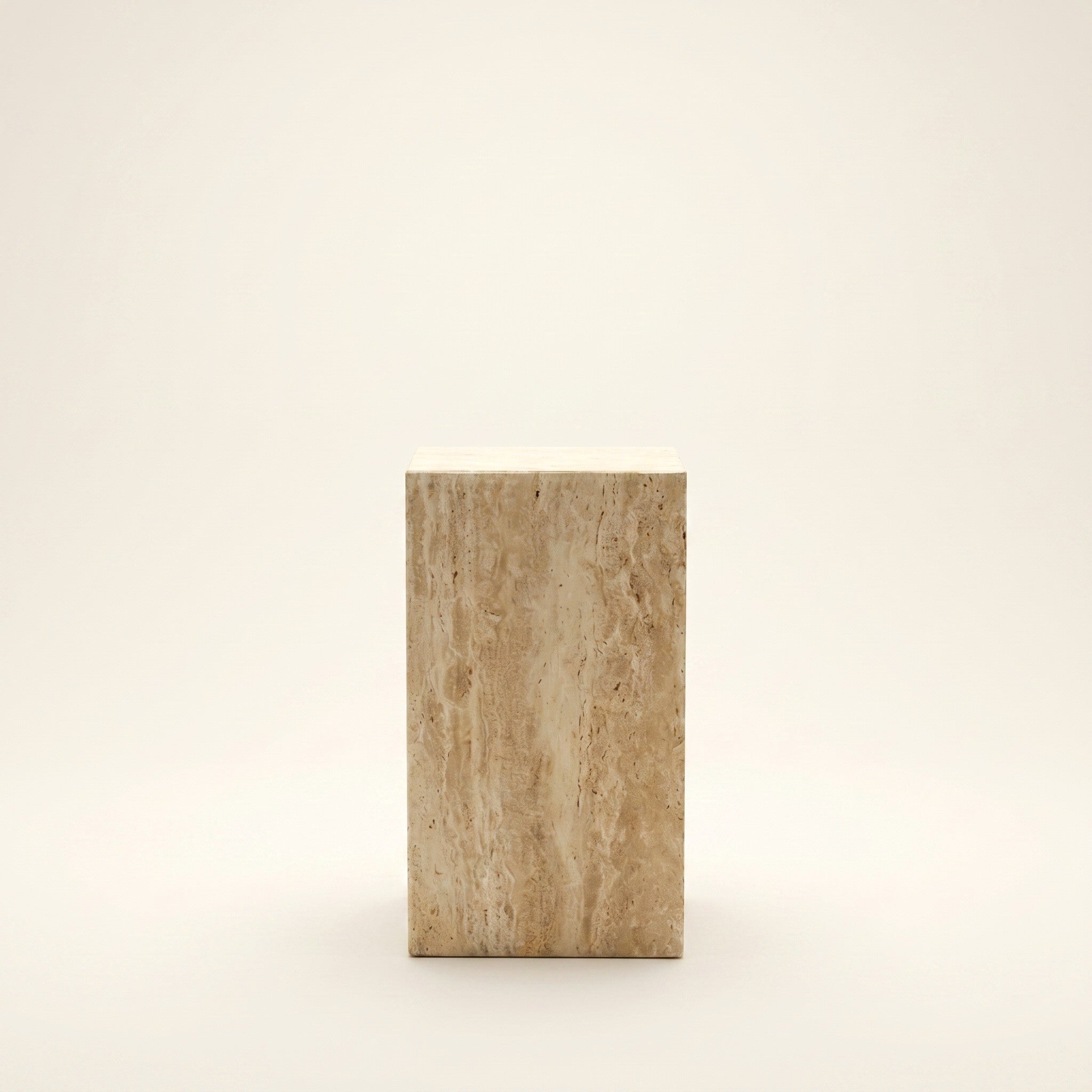 Terra Side Table in Travertine, Solo