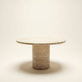 Tonda Dining Table in Travertine