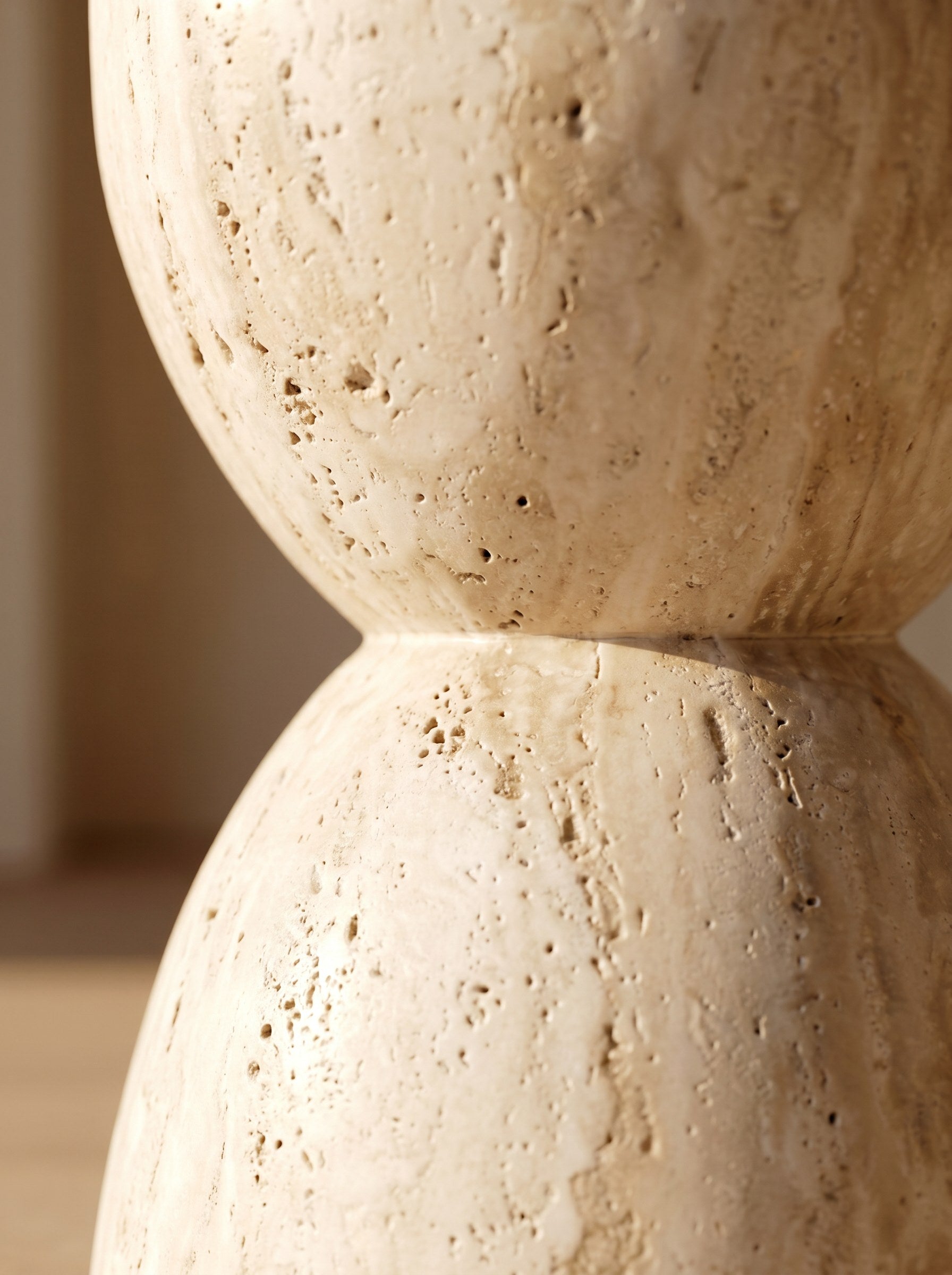 Troia Accent Piece in Light Travertine